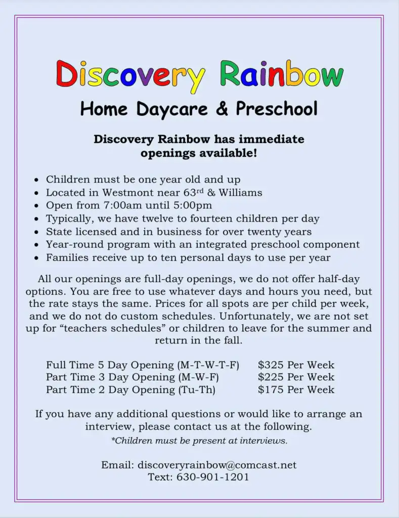 Home Daycare & Preschool