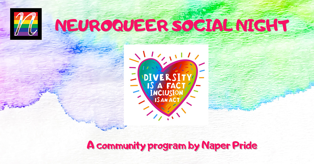 NeuroQueer Social Night, a community program by Naper Pride